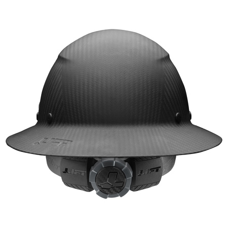 Dax Hard Hats Hard Hat Carbon Fiber Full Brim (Matte Black) HDFM-17KG